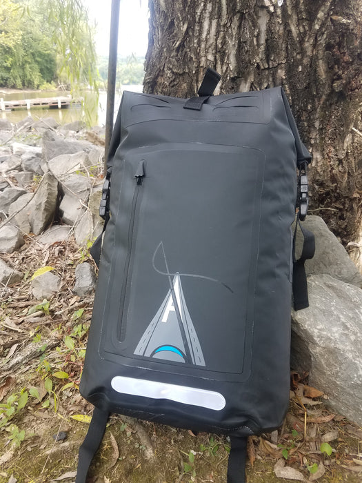 Black Kayakgadgets Branded Dry Bag Backpack