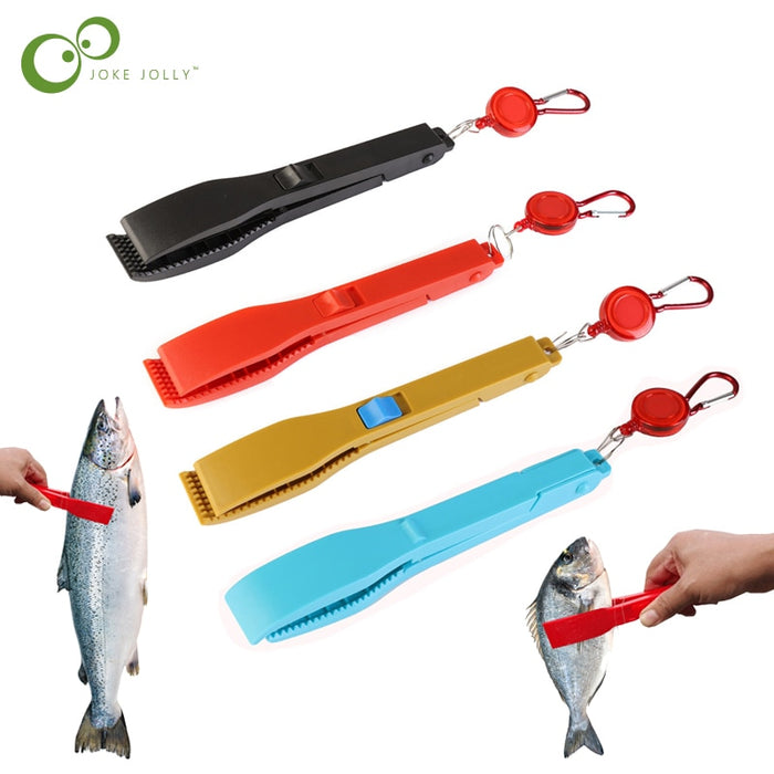 Fish Gripper with Lanyard and Lock Switch to Tighten Clamp Body —  KayakGadgets
