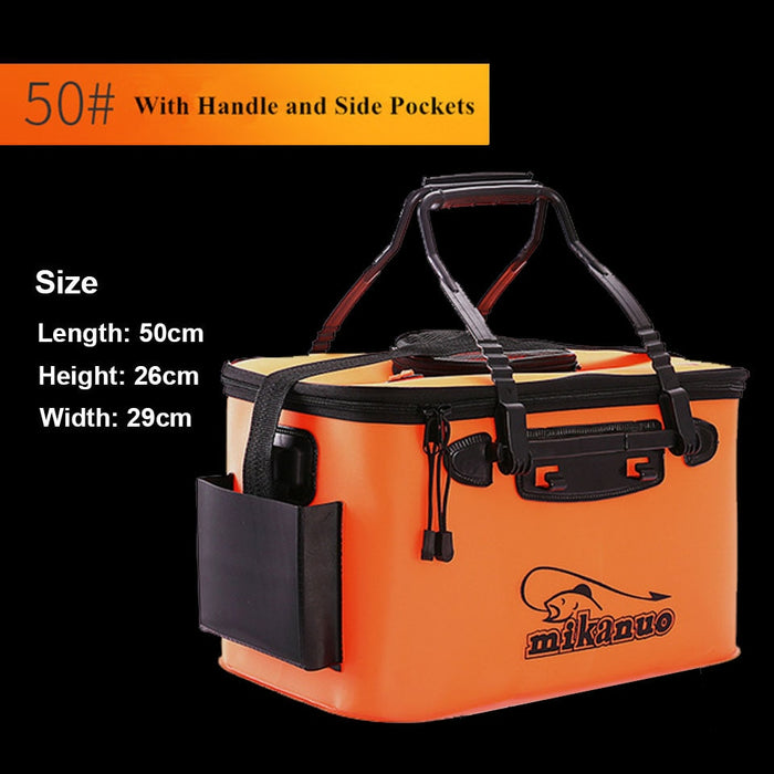 Portable Collapsible Live Bait Box Fishing Bucket — KayakGadgets