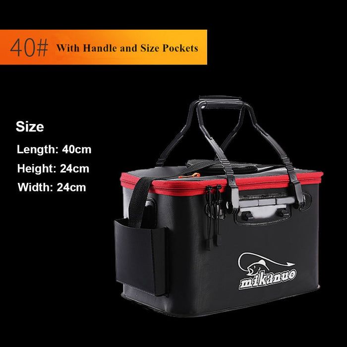Portable Collapsible Live Bait Box Fishing Bucket