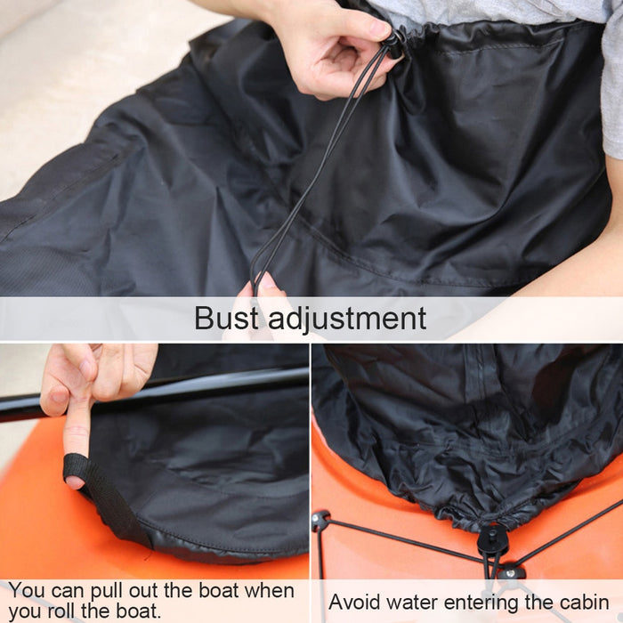 Cockpit-Style Kayaking Waterproof Splash-Proof Skirt Apron