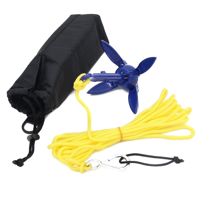 Aluminum Kayak Anchor with Storage Bag and Rope